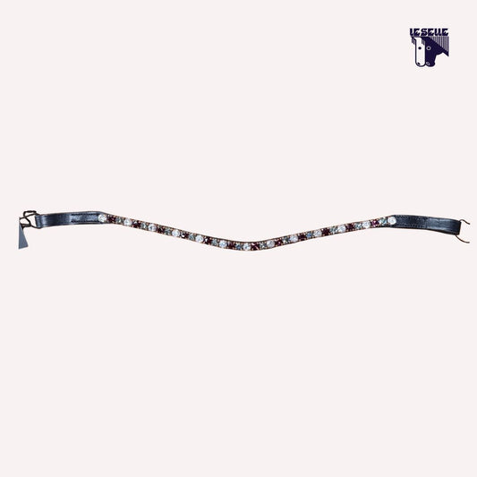 FRONTALINO SILVERLINE TACK - BIANCO/GRIGIO/VIOLA