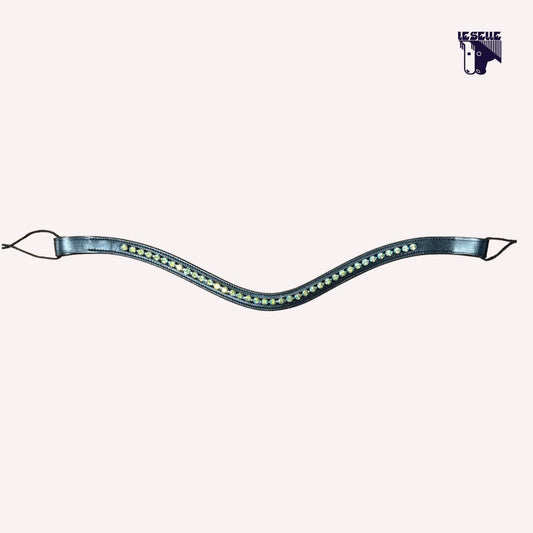 FRONTALINO SILVERLINE TACK - VERDE CHIARO