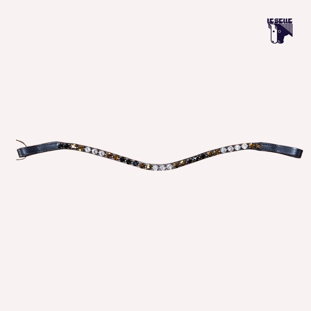 FRONTALINO SILVERLINE TACK - BIANCO/BEIGE/BRONZO