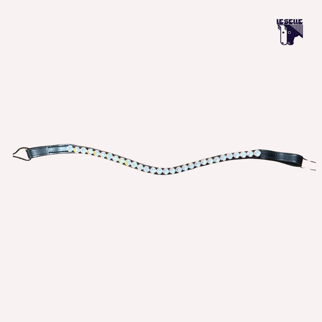 FRONTALINO SILVERLINE TACK - AZZURRO GHIACCIO
