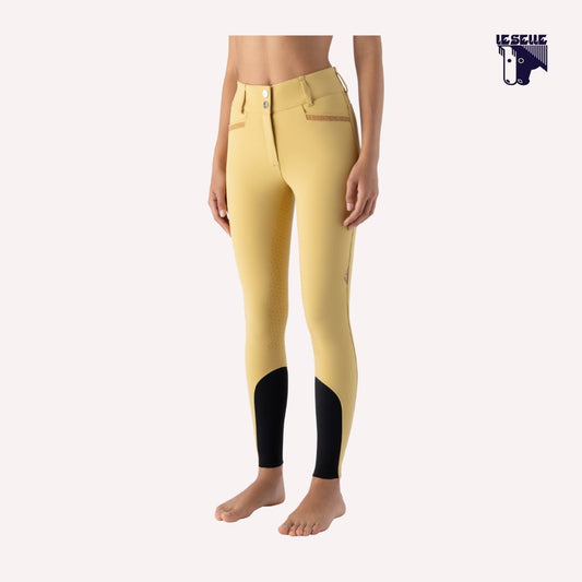 PANTALONI EQUILINE CRYSTALEF - BANANA
