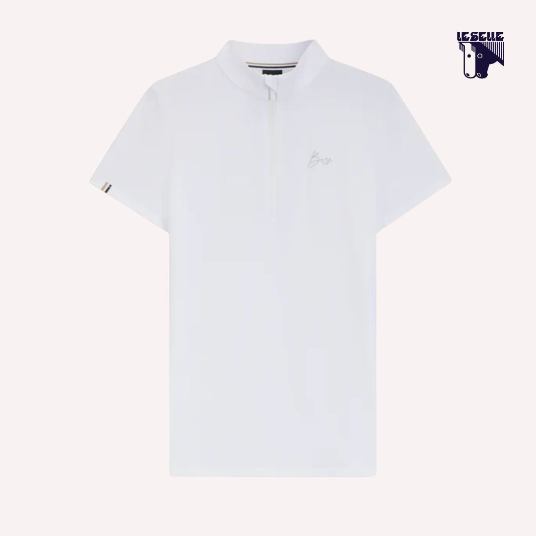 MAGLIETTA DA GARA MAIRA TURNIER BOSS EQUESTRIAN - BIANCO