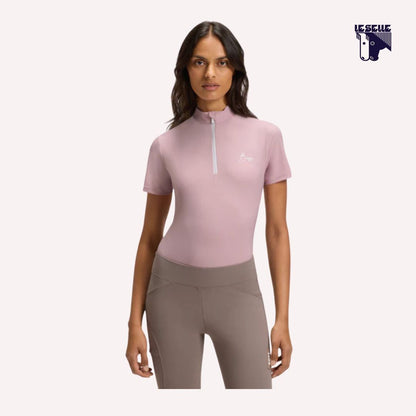 TRAINING TOP MEZZA MANICA RENEE BOSS EQUESTRIAN - ROSA