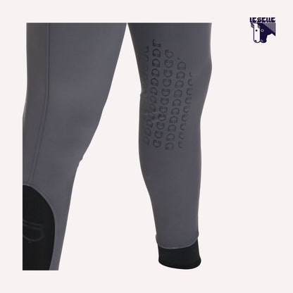 PANTALONI UOMO SLIM FIT CON GRIP AL GINOCCHIO EQUESTRO - GRIGIO