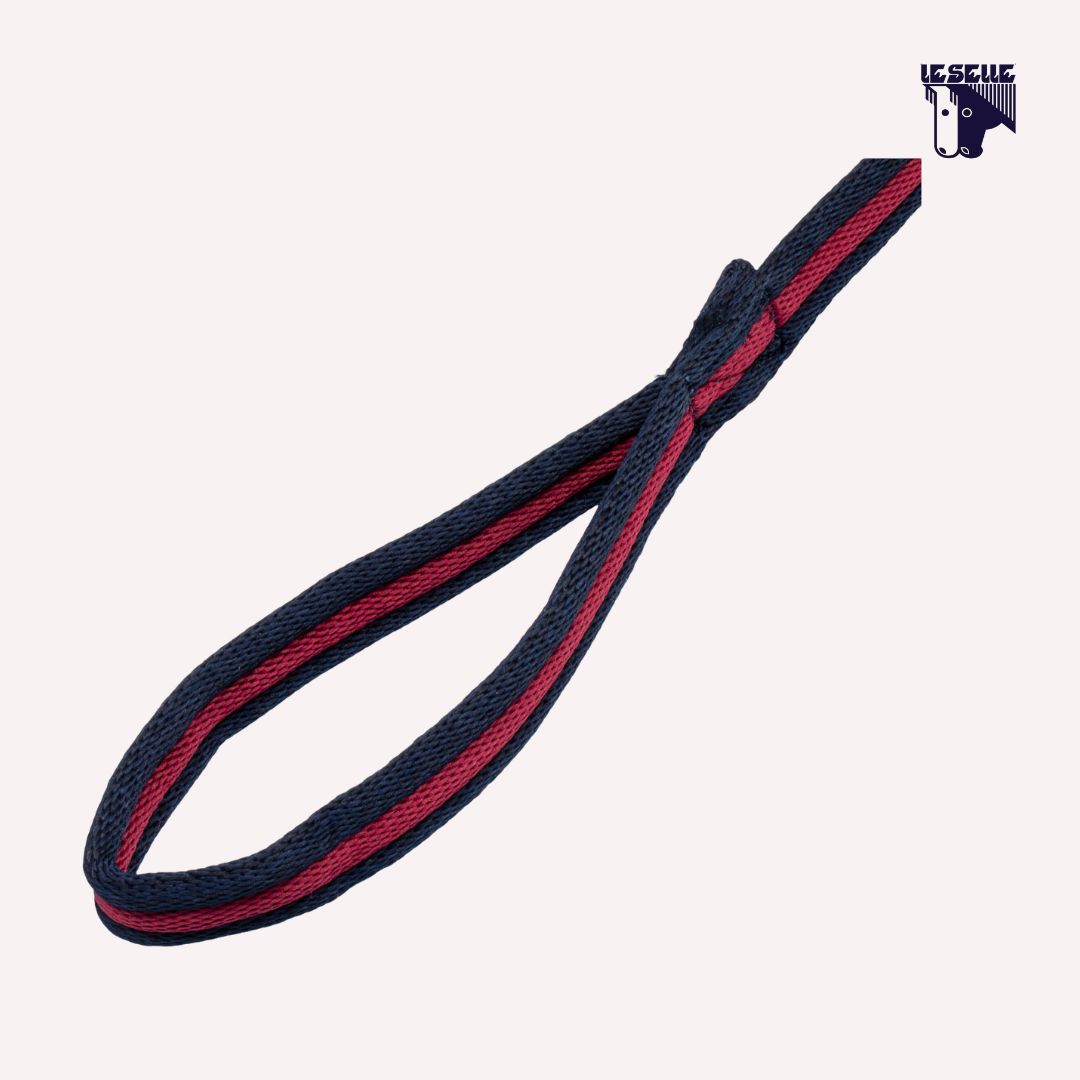 LONGIA IN COTONE IMBOTTITO (8MT) UMBRIA EQUITAZIONE - BLU/ROSSO