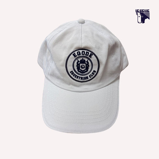 CAPPELLO BASEBALL  CON PATCH EQODE - BIANCO