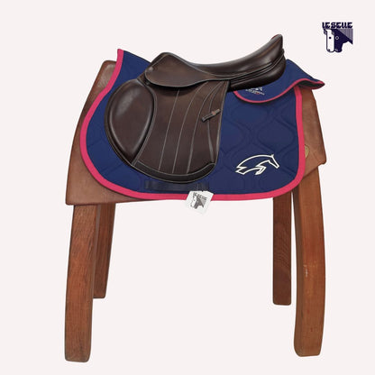 SARM HIPPIQUE SADDLE PAD AND HAT - BORDEAUX AND CREAM