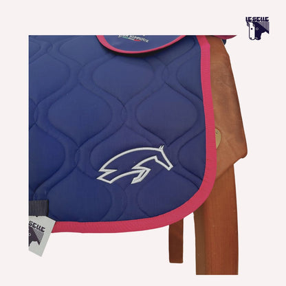 SARM HIPPIQUE SADDLE PAD AND HAT - BORDEAUX AND CREAM