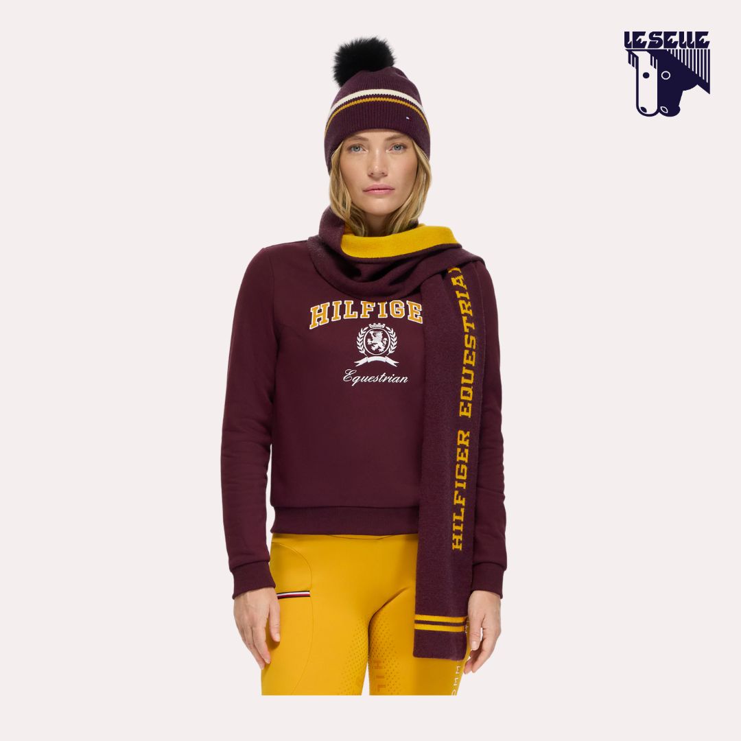 BERRETTO E SCIARPA TOMMY HILFIGER VANDERBILT - DEEP BURGUNDY