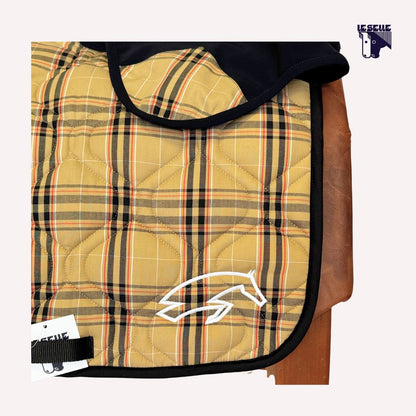 SARM HIPPIQUE SADDLE PAD AND HAT - BORDEAUX AND CREAM