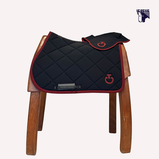 SET CT DIAMOND QUILTED - NERO/BORDEAUX