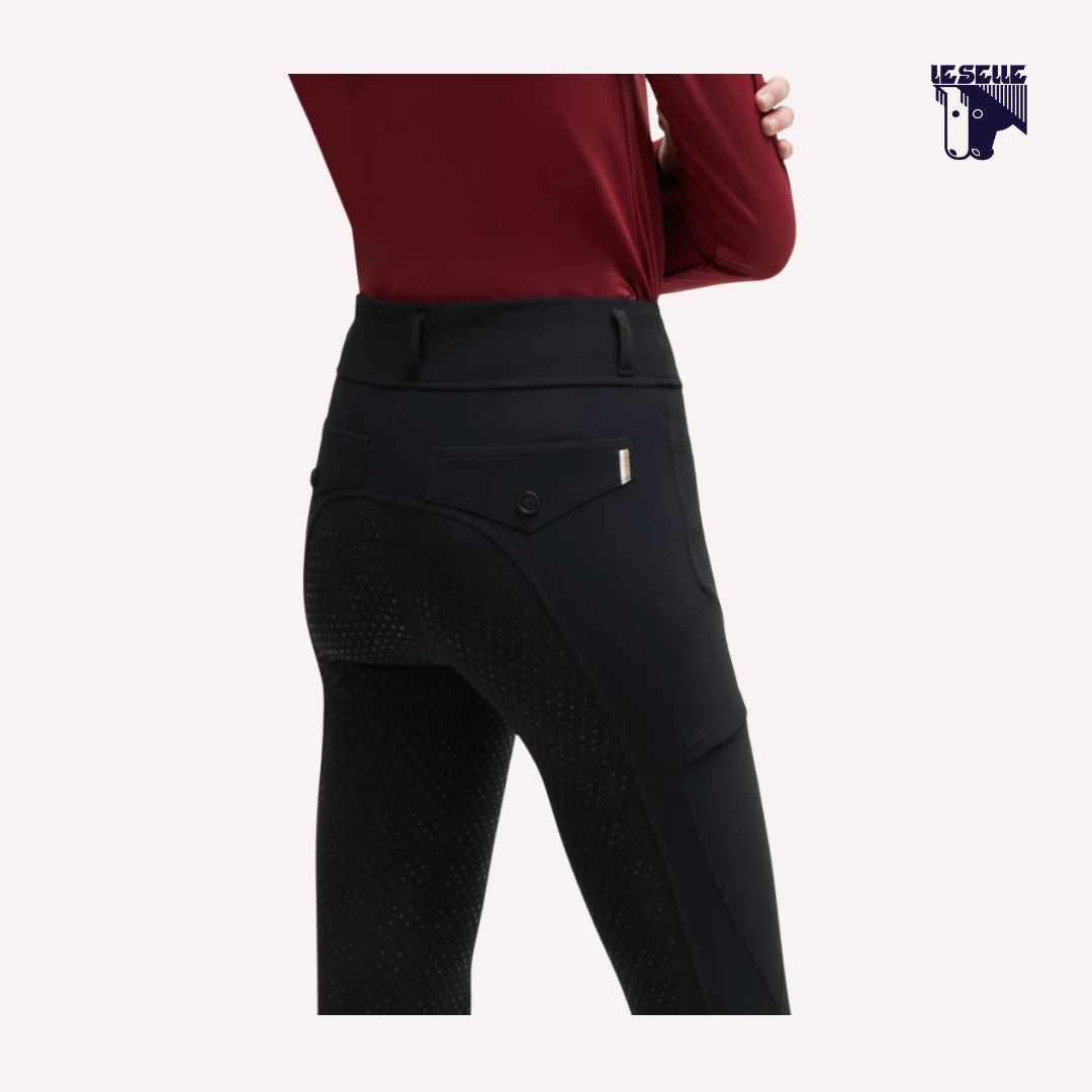 LEGGINGS HELEN HYBRID FULL GRIP BOSS EQUESTRIAN - NERO