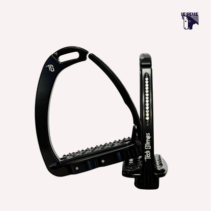 TECH STIRRUP VENICE SLOPED EVO - NERO E CRISTALLI