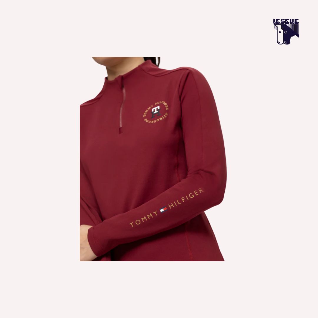 TRAINING TOP TOMMY HILFIGER MILO - BORDEAUX