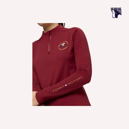 TRAINING TOP TOMMY HILFIGER MILO - BORDEAUX