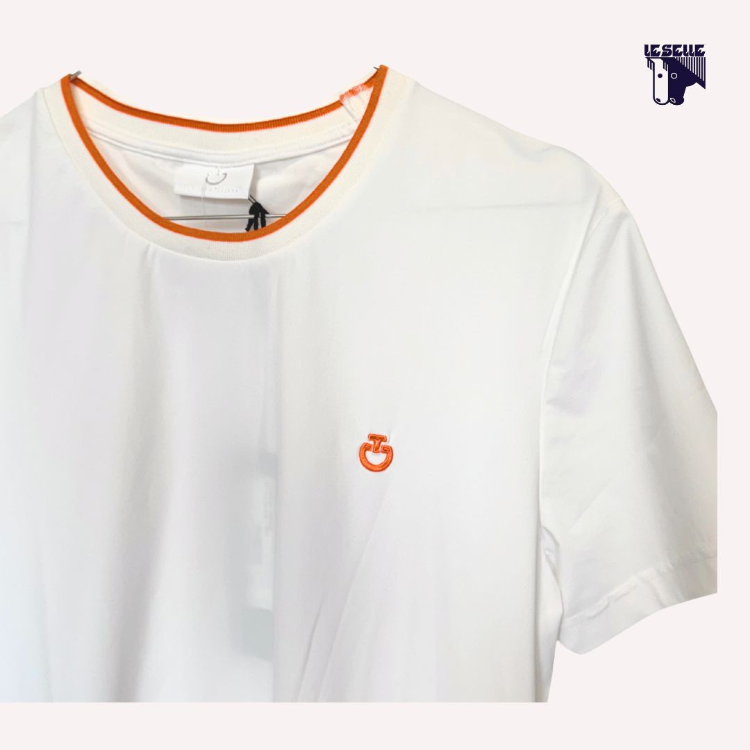 T-SHIRT CAVALLERIA TOSCANA RIB KNIT BANDED