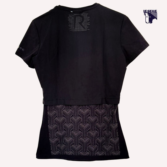 T-SHIRT CAVALLERIA TOSCANA REVO JERSEY - NERO