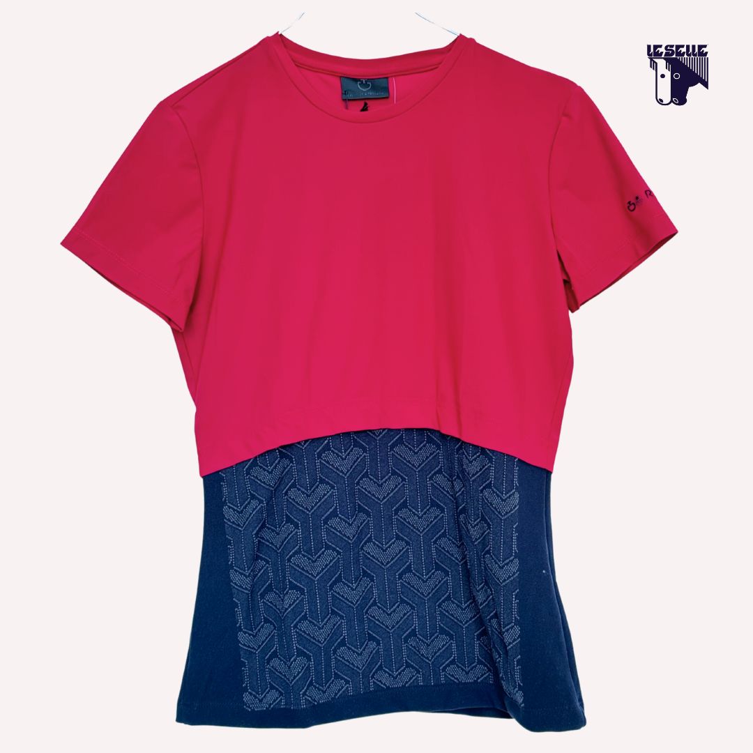 T-SHIRT CAVALLERIA TOSCANA REVO JERSEY - CILIEGIA