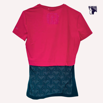 T-SHIRT CAVALLERIA TOSCANA REVO JERSEY - CILIEGIA