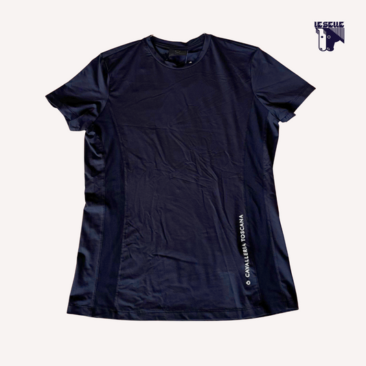 CAVALLERIA TOSCANA JERSEY MESH T-SHIRT