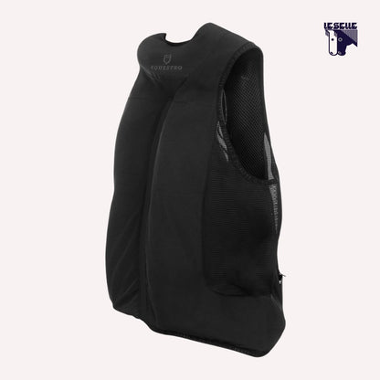 GILET AIRBAG CON PROTEZIONE POSTERIORE LIVELLO 2 EQUESTRO - NERO