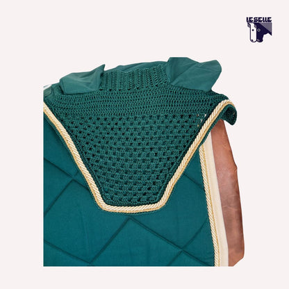 MARTA MORGAN SADDLE PAD AND HOOD - GREEN