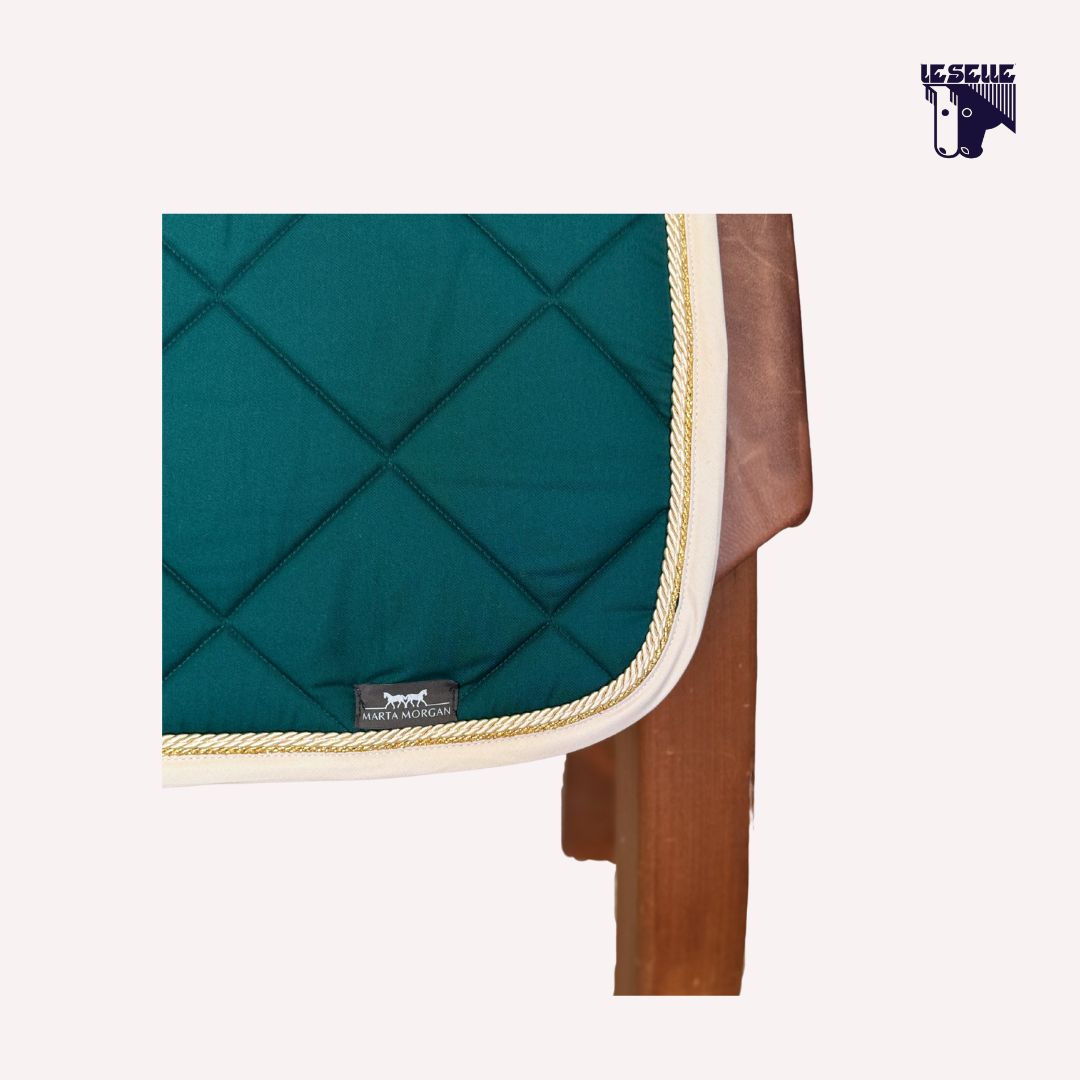 MARTA MORGAN SADDLE PAD AND HOOD - GREEN
