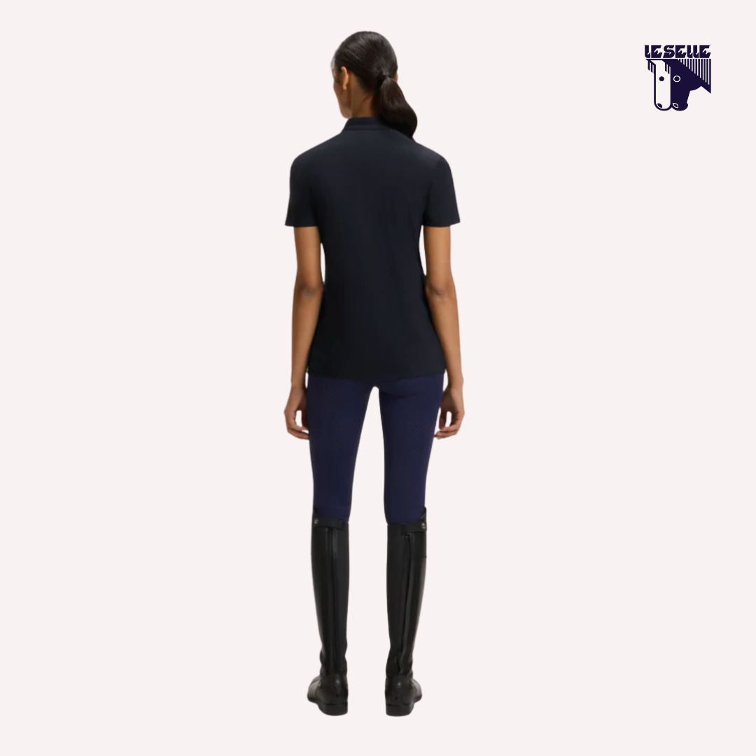 TRAINING TOP MEZZA MANICA RENEE BOSS EQUESTRIAN - NERO