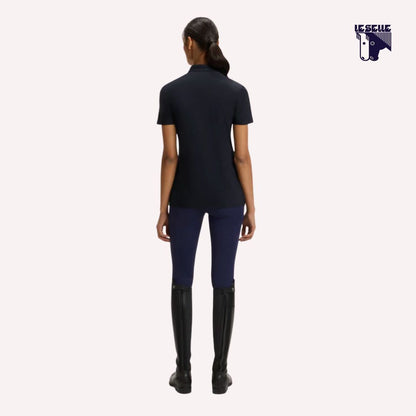 TRAINING TOP MEZZA MANICA RENEE BOSS EQUESTRIAN - NERO