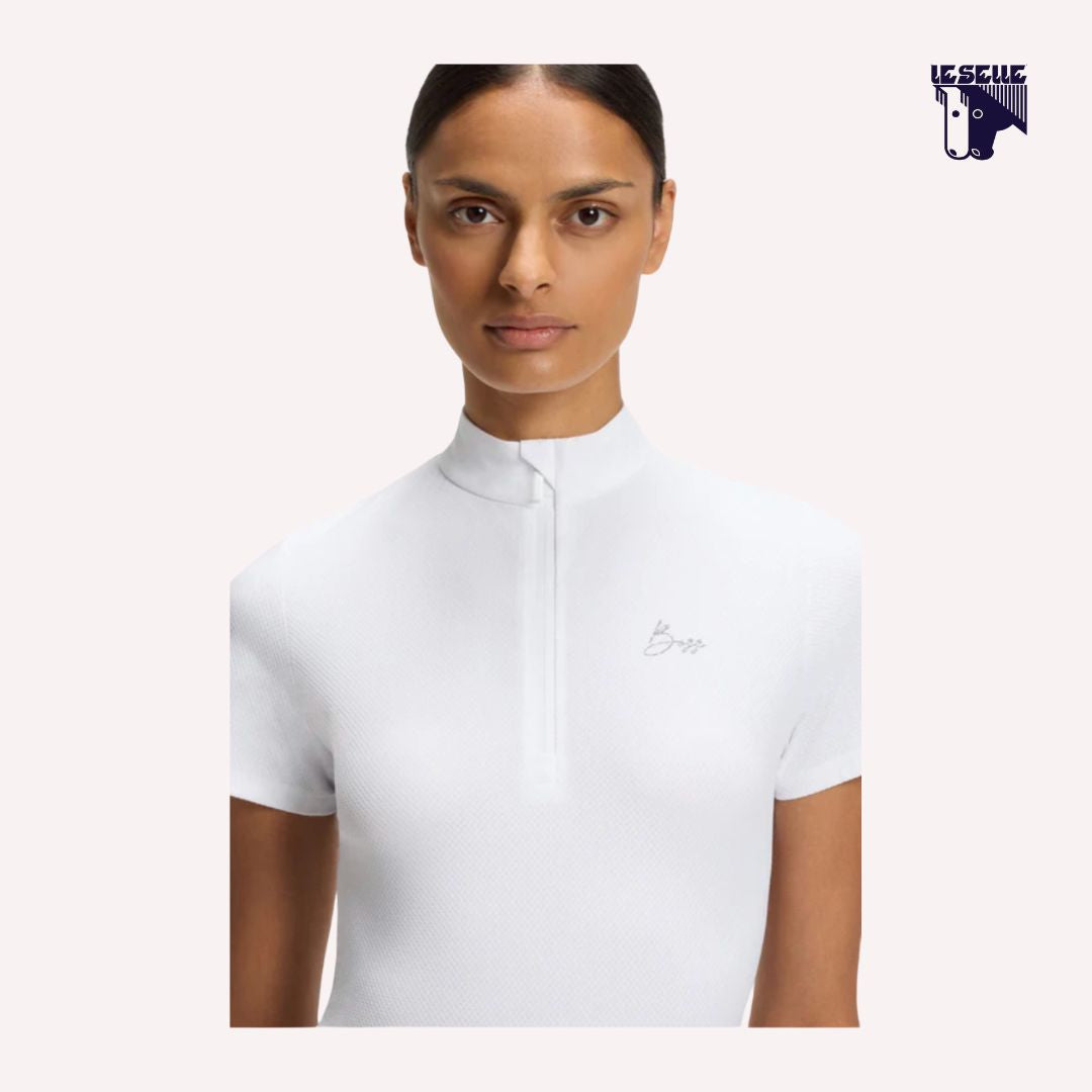 MAGLIETTA DA GARA MAIRA TURNIER BOSS EQUESTRIAN - BIANCO