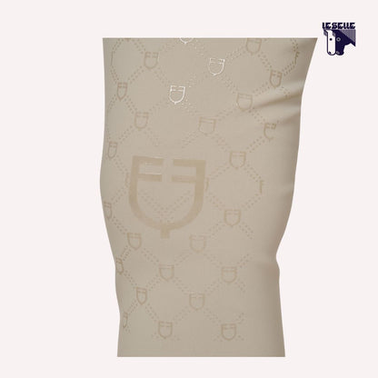 PANTALONI  EQUESTRO MONOGRAM A VITA ALTA - BEIGE