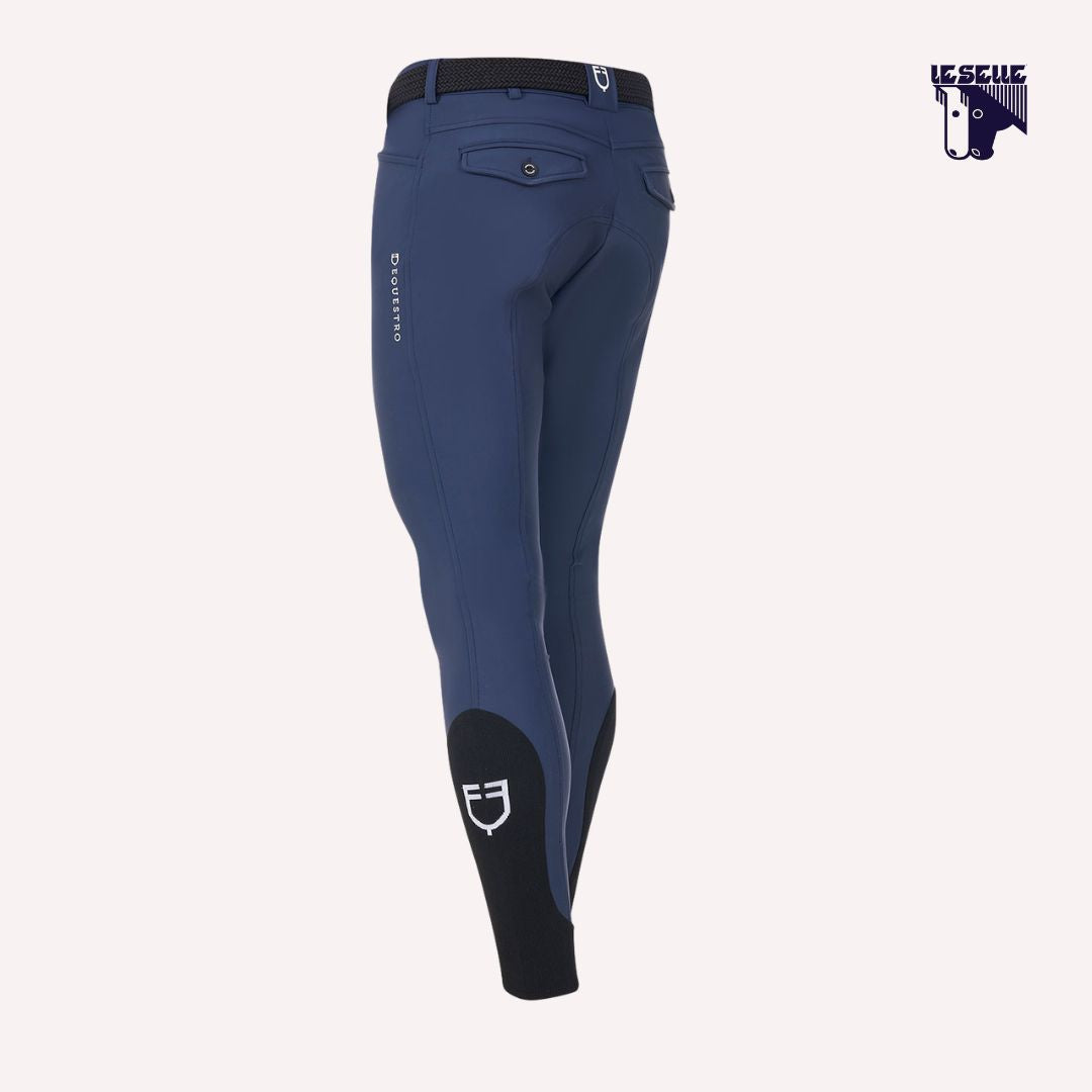 PANTALONI GRIP AL GINOCCHIO EQUESTRO PER FISE - BLU