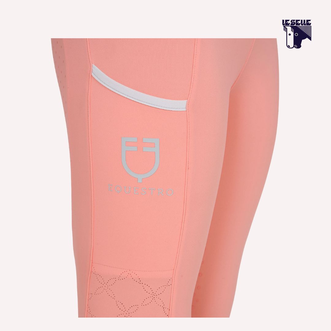 LEGGINGS BAMBINA CON DECORAZIONI FLOREALI EQUESTRO - FLOREALE
