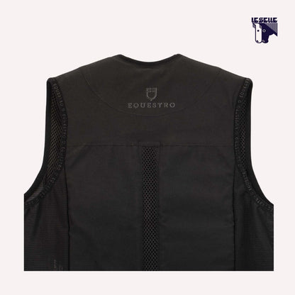 GILET AIRBAG CON PROTEZIONE POSTERIORE LIVELLO 2 EQUESTRO - NERO