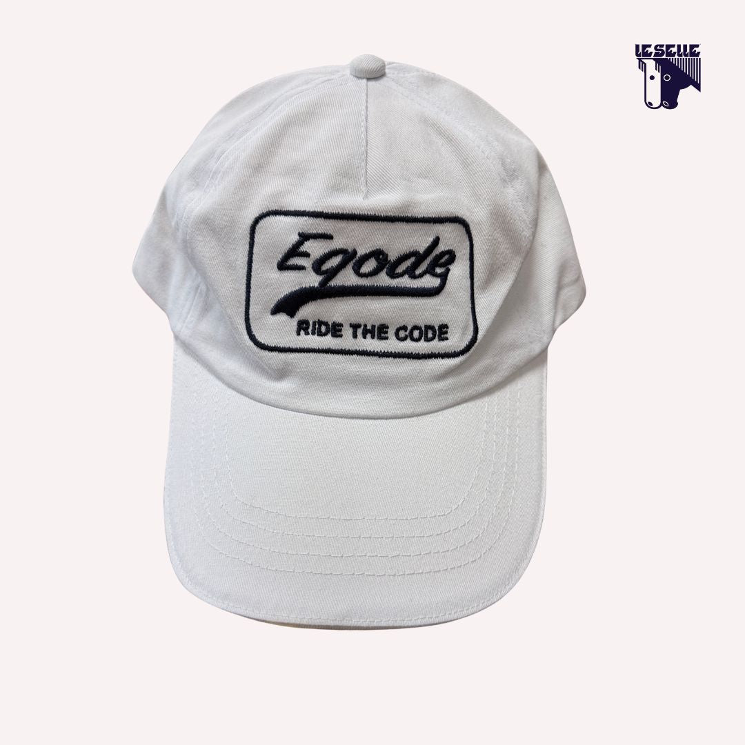 CAPPELLO BASEBALL CON PATCH EQODE - BIANCO