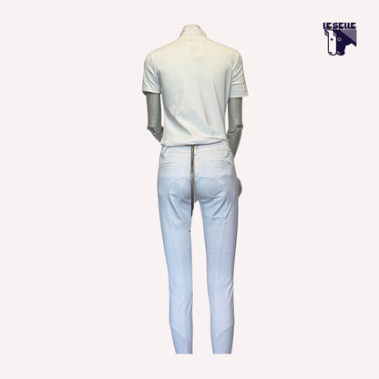 POLO DA COMPETIZIONE DISAIER MEZZA MANICA ANIMO - BIANCO