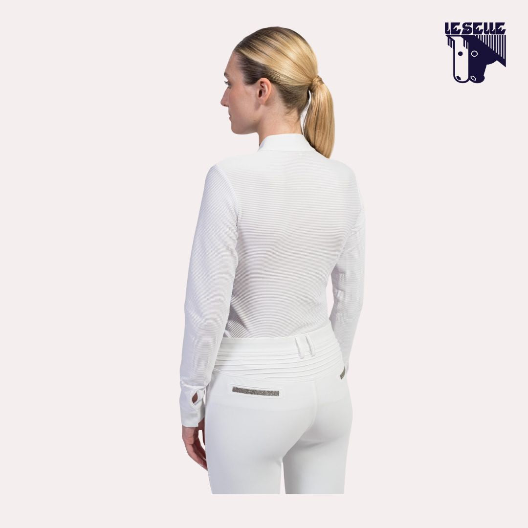 POLO LOUISELLA DA CONCORSO SAMSHIELD - BIANCO
