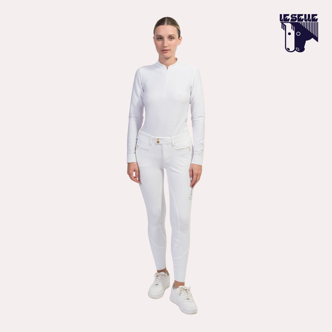 POLO LOUISELLA DA CONCORSO SAMSHIELD - BIANCO