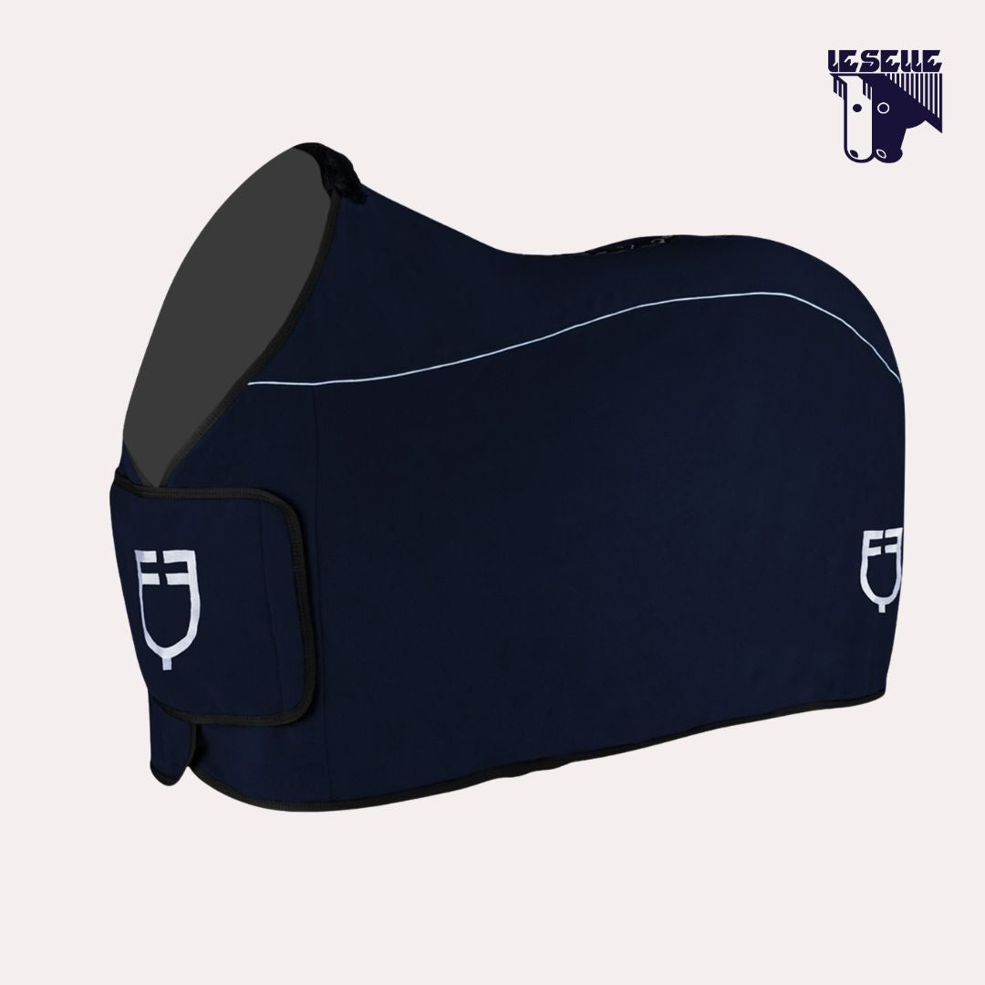 COPERTA IN PILE EQUESTRO - BLU