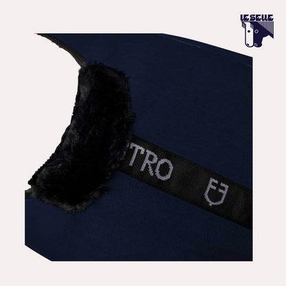 COPERTA IN PILE EQUESTRO - BLU