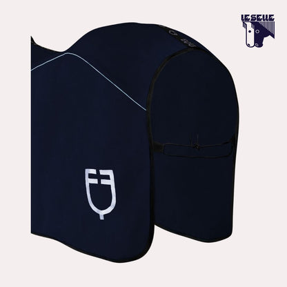 COPERTA IN PILE EQUESTRO - BLU