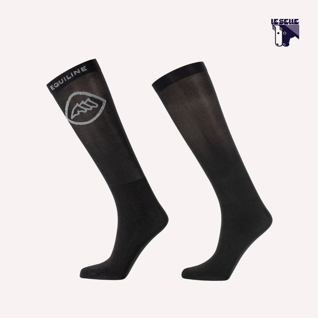 SET 3 PAIA CALZE EQUILINE ULTRALIGHT EQCARDO - NERO