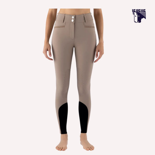 PANTALONI EQUILINE CRYSTALEK - BEIGE SCURO