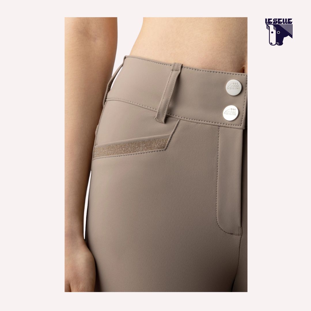 PANTALONI EQUILINE CRYSTALEK - BEIGE SCURO