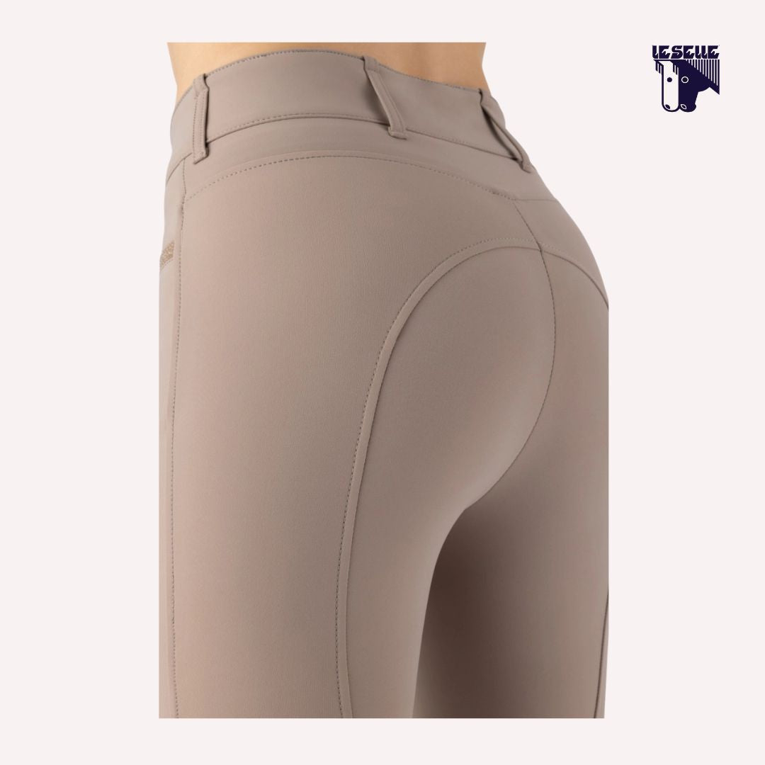 PANTALONI EQUILINE CRYSTALEK - BEIGE SCURO