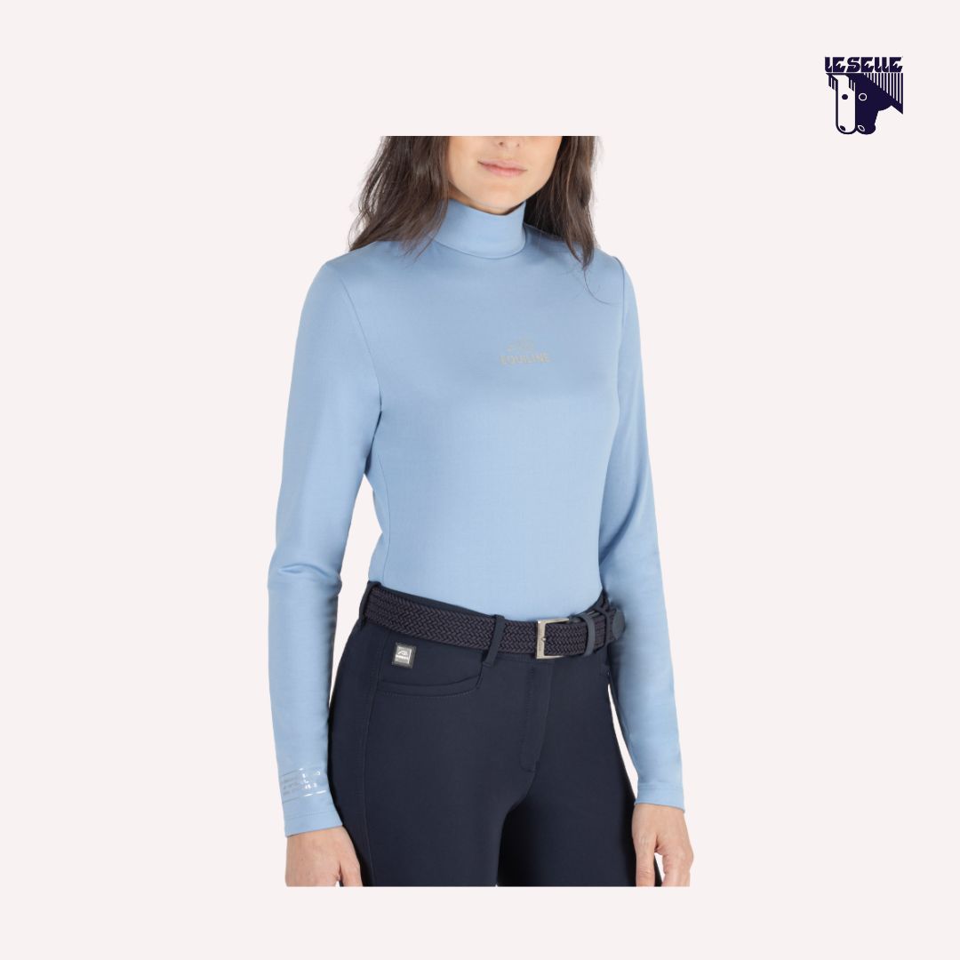 MAGLIA SECOND SKIN EQUILINE - AZZURRA