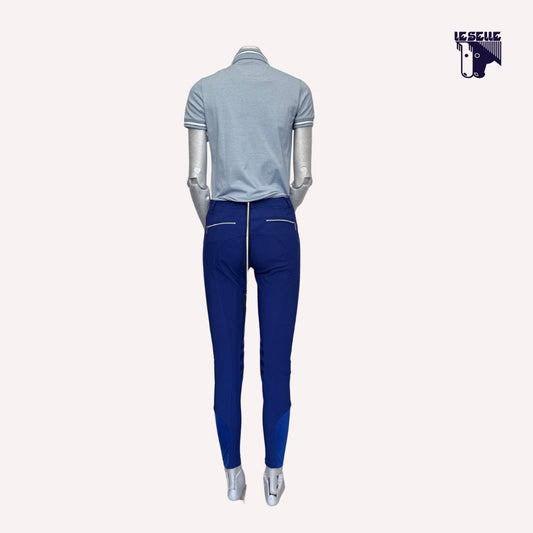 PANTALONI GRIP AL GINOCCHIO ANNA SCARPATI - BLU ROYAL