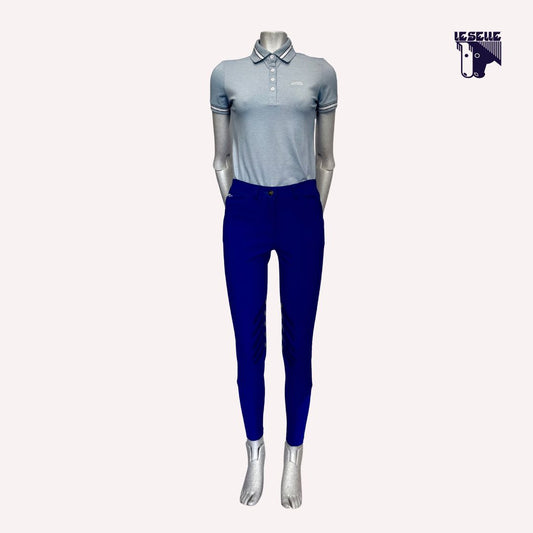 PANTALONI GRIP AL GINOCCHIO ANNA SCARPATI - BLU ROYAL