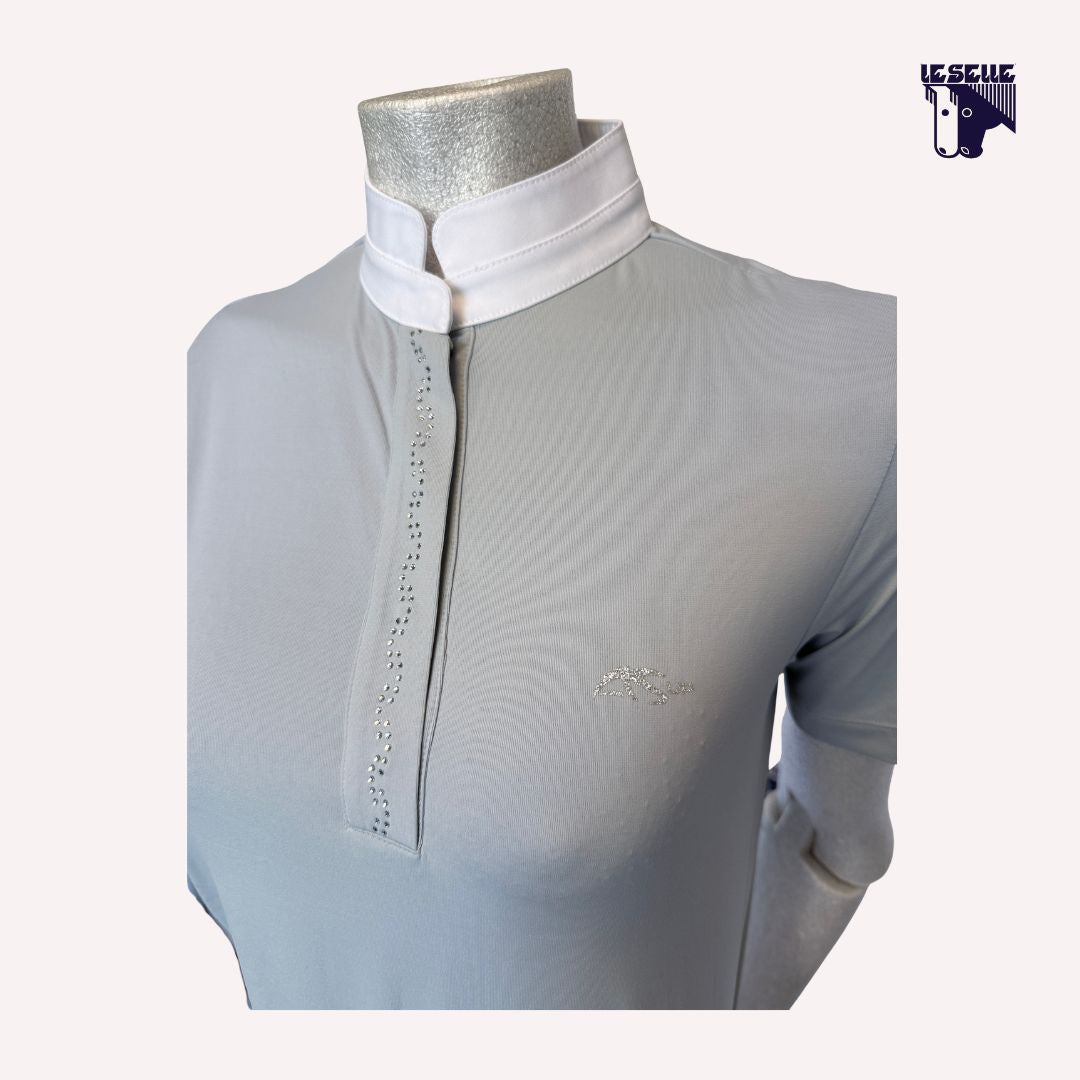 POLO DA COMPETIZIONE FATMA ANNA SCARPATI - GRIGIO