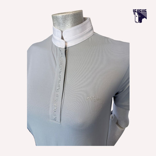 POLO DA COMPETIZIONE FATMA ANNA SCARPATI - GRIGIO